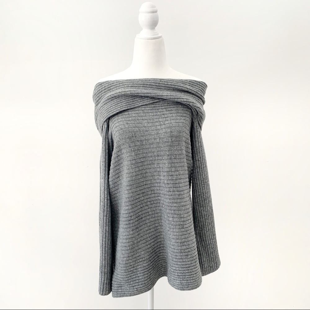 Lou & Grey Ribbed Off-Shoulder Sweater - Picture 3 of 9